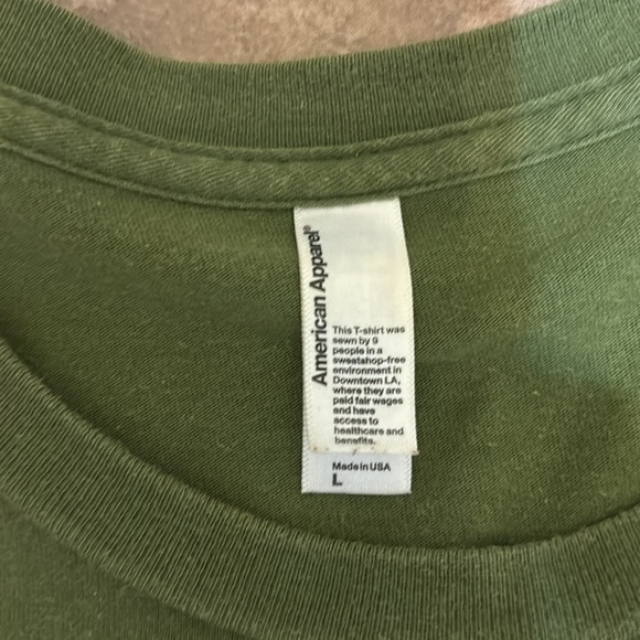 American Apparel tshirt, vintage camera screen print art,  large, photography - Picture 2 of 3